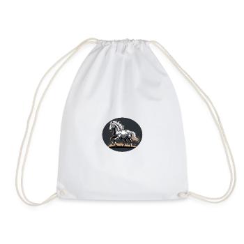 Elégant Silver Trotting Tinker Stallion - Sac de sport léger - blanc - Devant