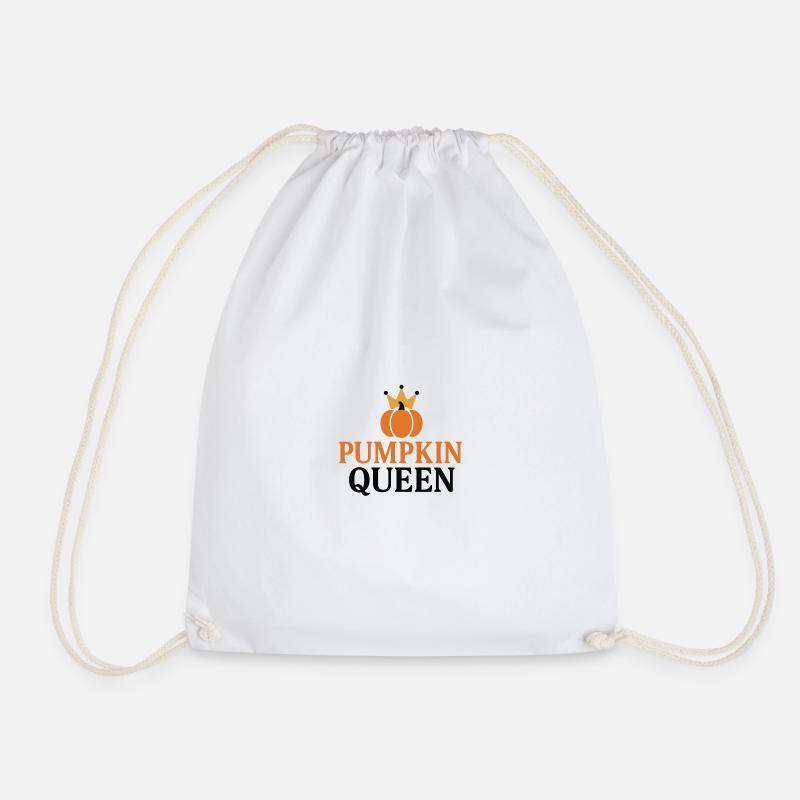 Pumpkin Queens Design - Drawstring Bag - white