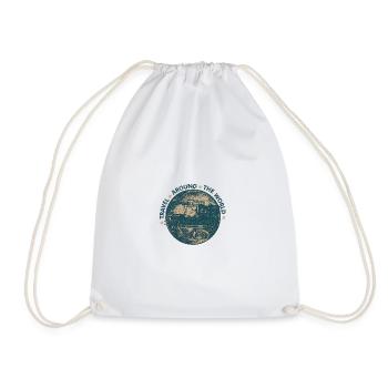 Voiture ancienne – Voyage autour du monde - Sac de sport léger - blanc - Devant