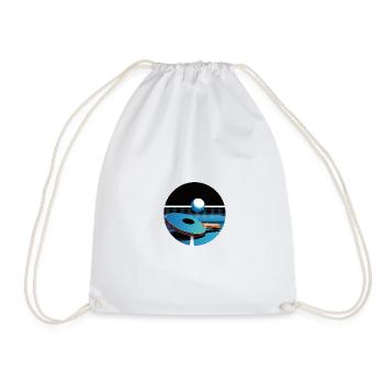 Pingpong Vector Blue Table Tennis Flair - Drawstring Bag - white - Front