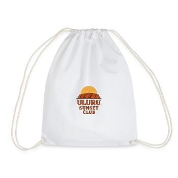 Uluru Sunset Club – Australia Shirt - Drawstring Bag - white - Front