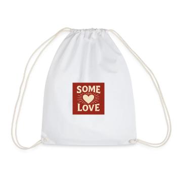 ❤️ Certains aiment le design – Amour, inspiration et rétro - Sac de sport léger - blanc - Devant