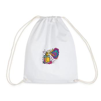 Explosion de couleurs de parfum néon - Sac de sport léger - blanc - Devant