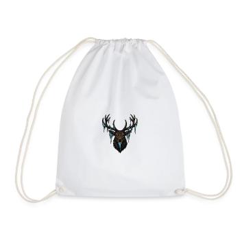 Glaçon Tête de cerf - Sac de sport léger - blanc - Devant