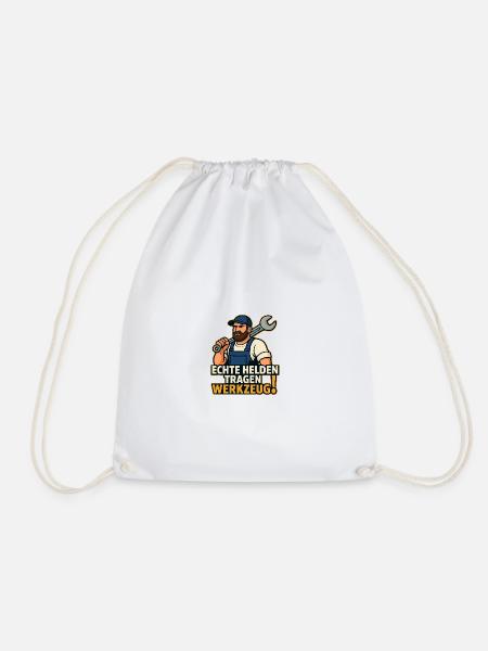 Real Hero Carrying Tool - Drawstring Bag - white