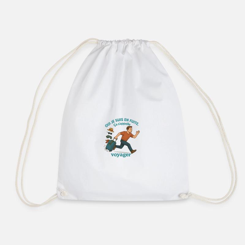 Fuite vers le voyage - Sac de sport léger - blanc