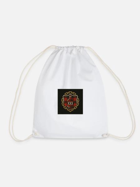 The shield of GessælL - Drawstring Bag - white