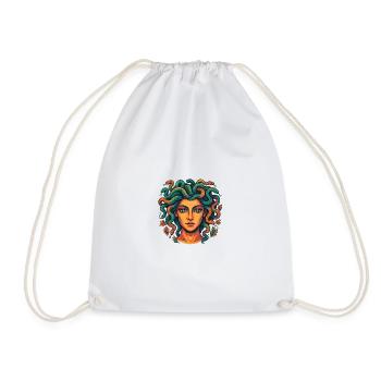 Medusa - Drawstring Bag - white - Front