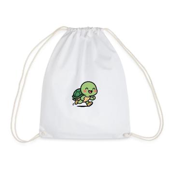 Sourire de coureur de tortue - Sac de sport léger - blanc - Devant