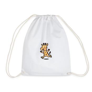 Girafe heureuse - Sac de sport léger - blanc - Devant