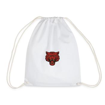 Rugissement du tigre rouge - Sac de sport léger - blanc - Devant