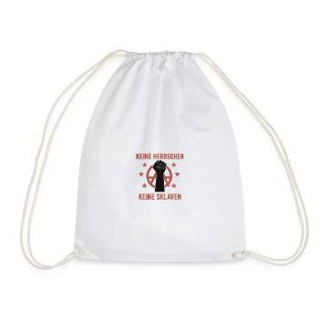 No rulers - Drawstring Bag - white - Front