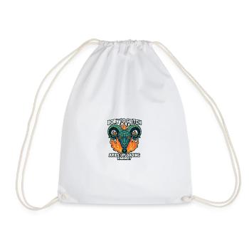 Born to Glitch – Aries Uploading Energy - Drawstring Bag - white - Front