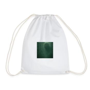 Cloud Forest Dinosaur with Fire Eyes - Drawstring Bag - white - Front