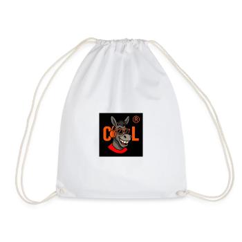 Cool Donkey DJ Logo - Drawstring Bag - white - Front