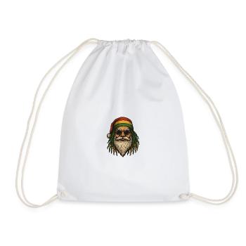 Père Noël Rasta – Santa Claus Rasta Original - Drawstring Bag - white - Front