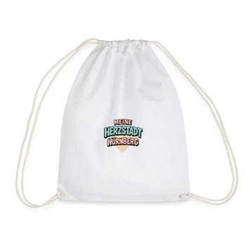 My heart city Nuremberg - Drawstring Bag - white - Front
