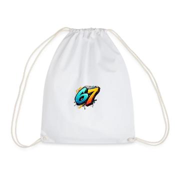 Graffiti 67 Color Explosion - Drawstring Bag - white - Front