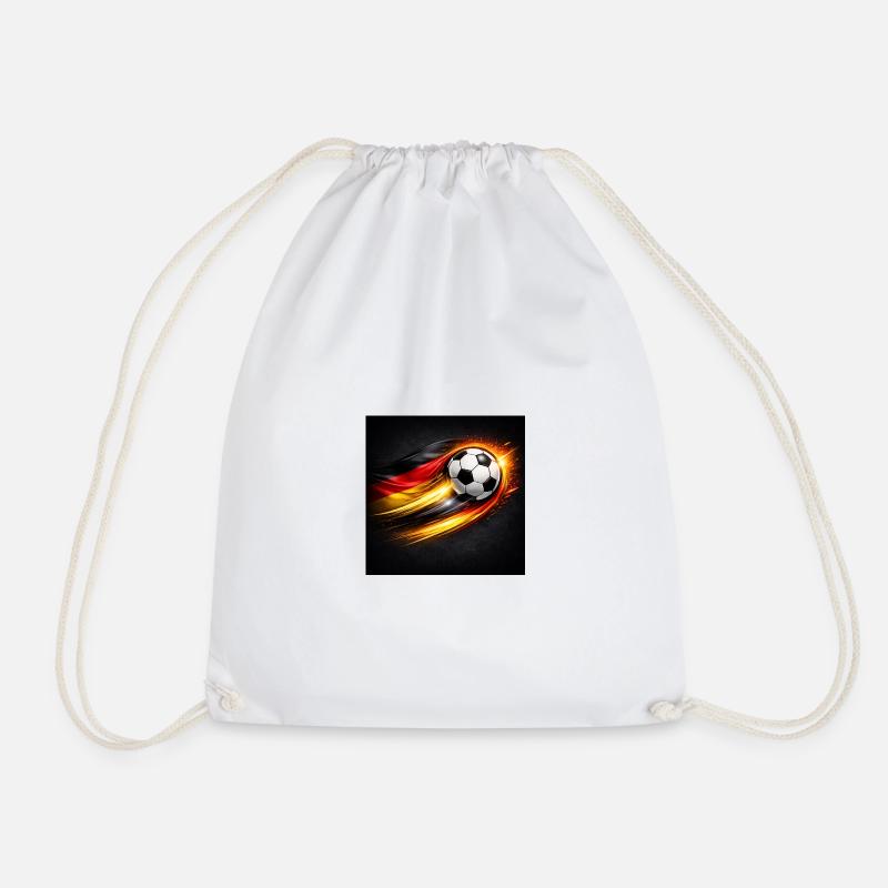 Fire Trail Germany Football - Drawstring Bag - white