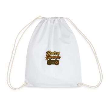 Conception de manettes Retro Gamer - Sac de sport léger - blanc - Devant