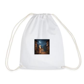 Nasreddin Hodja & The Bird of Wisdom - Drawstring Bag - white - Front
