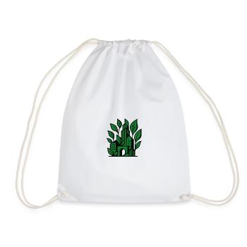 City Forest Silhouette - Drawstring Bag - white - Front