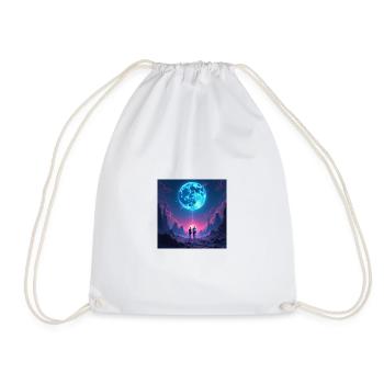 Moon Path of Togetherness - Drawstring Bag - white - Front