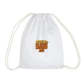 Take a look... This is what winners look like. Sports Competition - Drawstring Bag - white - Front