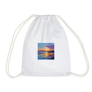 Coucher de soleil sur la mer - Sac de sport léger - blanc - Devant