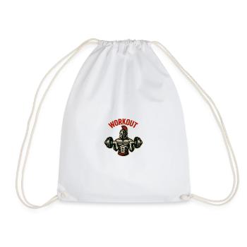 Gladiateur Haltere Workout - Sac de sport léger - blanc - Devant