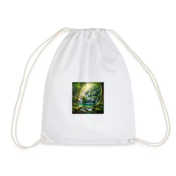 Waterfall of dreams - Drawstring Bag - white - Front