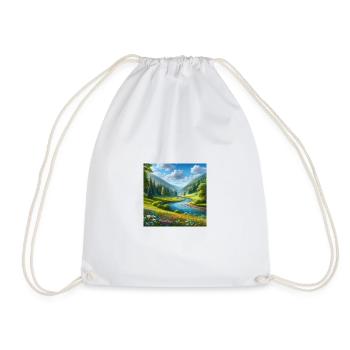A beautiful spring hall - Drawstring Bag - white - Front