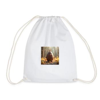 un lapin de pâques - Sac de sport léger - blanc - Devant