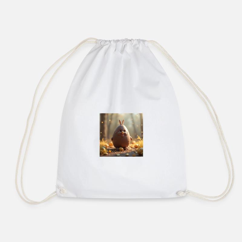 un lapin de pâques - Sac de sport léger - blanc