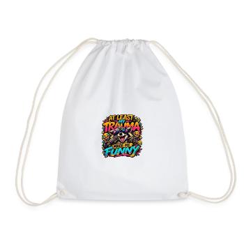 Le traumatisme m’a rendu drôle - Sac de sport léger - blanc - Devant