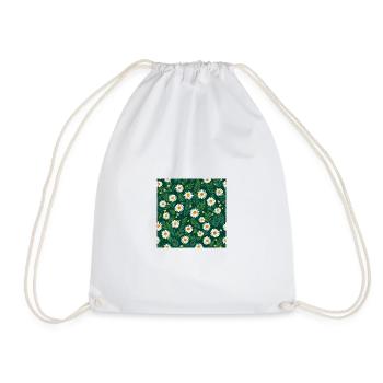 Daisy Flowers - Drawstring Bag - white - Front