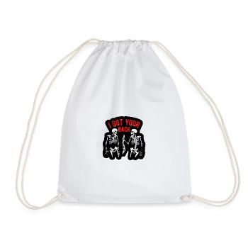 J’ai tes dos squelettes - Sac de sport léger - blanc - Devant