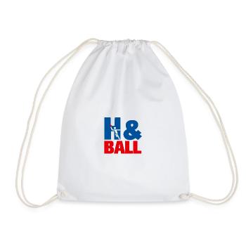 Graphismes sportifs de handball H&Ball - Sac de sport léger - blanc - Devant