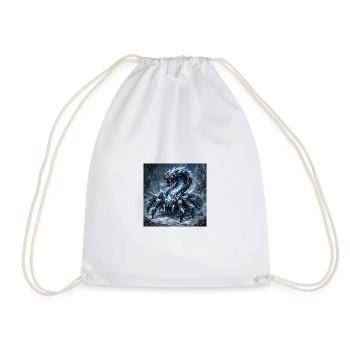 Kristalldrache im Eissturm - Drawstring Bag - white - Front