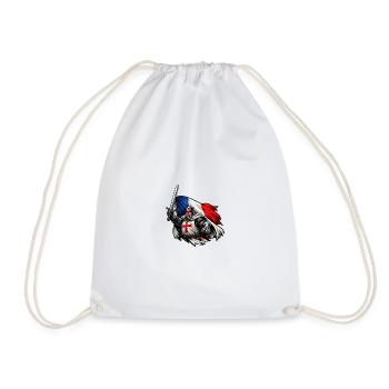 Logo templier - Sac de sport léger - blanc - Devant