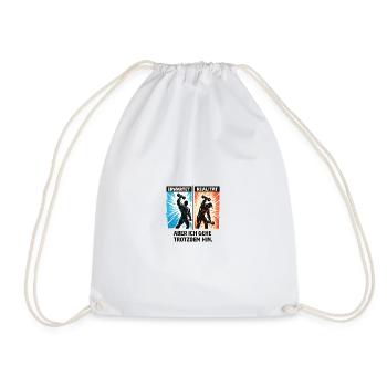 Gym Humor Fitness Geschenk lustig Spruch Training - Turnbeutel - Weiß - Vorne