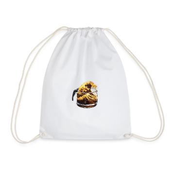 Vague d’amateurs de café Kanagawa Drôle - Sac de sport léger - blanc - Devant