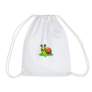 You make me slime - Drawstring Bag - white - Front