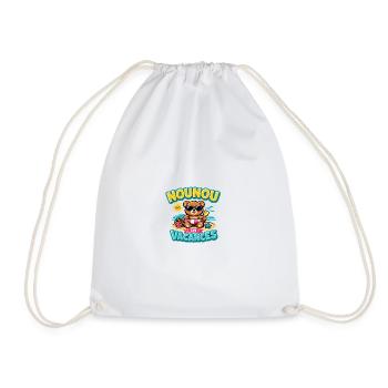 Nounou en Vacances Cadeau Humour - Sac de sport léger - blanc - Devant