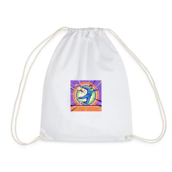 Néon Pop Tennis Star Style Rétro - Sac de sport léger - blanc - Devant