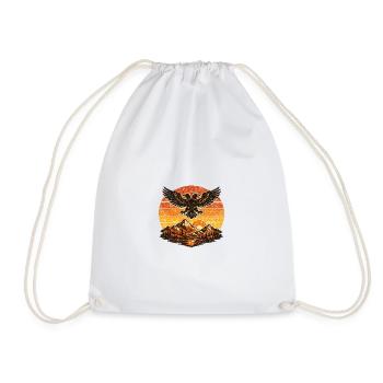 Albanie chemise drapeau aigle vacances balkanique cadeau - Sac de sport léger - blanc - Devant