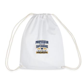 professeur superhéros enseignant humour cadeau ren - Sac de sport léger - blanc - Devant