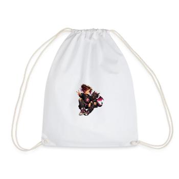 Courage, imagination and a friendship - Drawstring Bag - white - Front