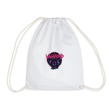 Wolf - Drawstring Bag - white - Front