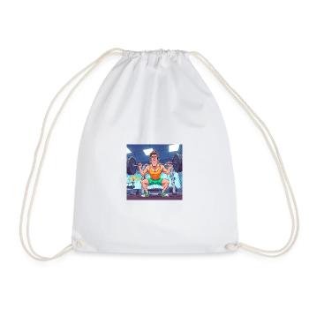 Collection de dessins animés masculins GIDAGI - Sac de sport léger - blanc - Devant